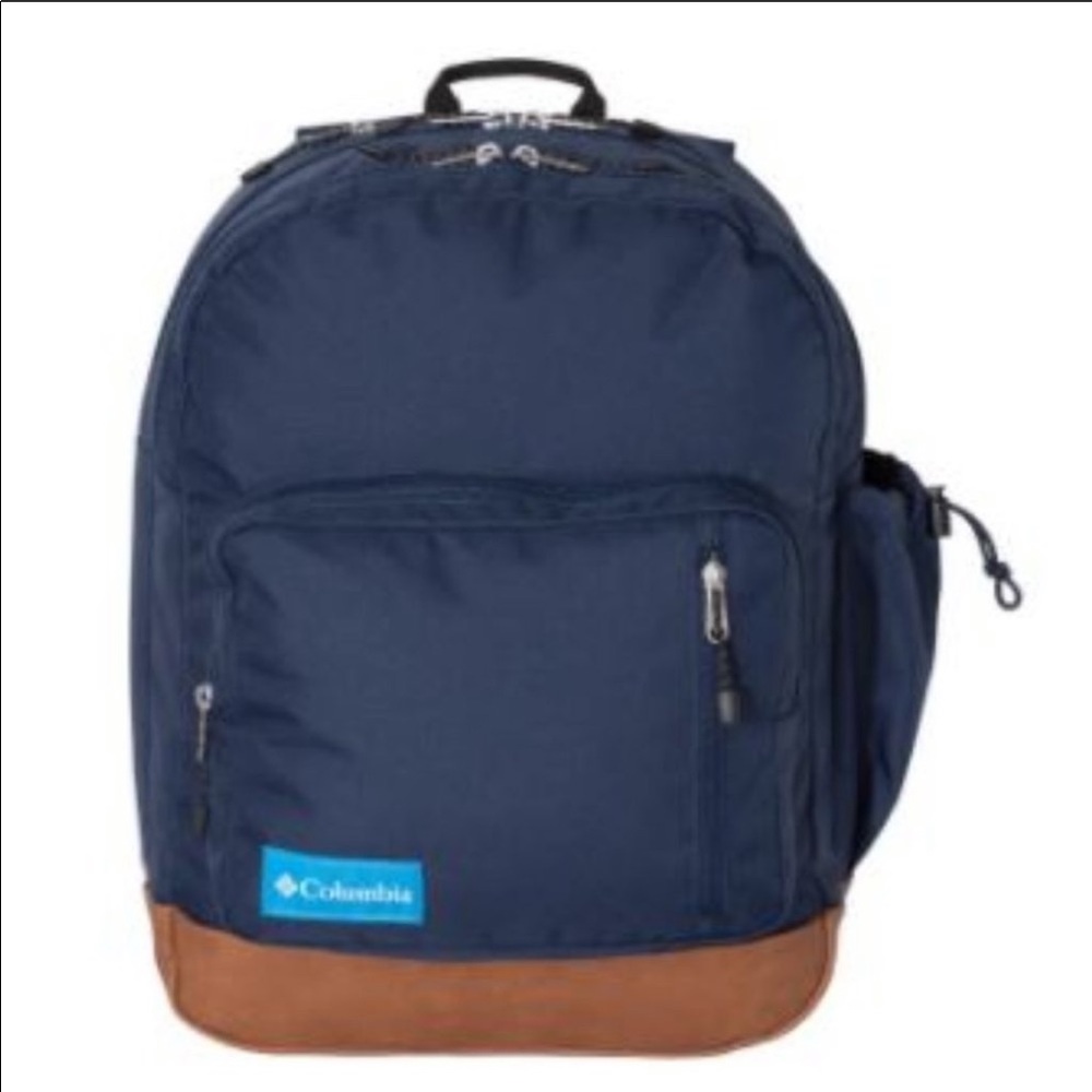 Columbia CB100 35L Backpack Navy Blue Leather Trim